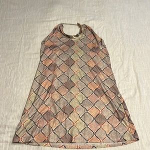 Summer medium light material pattern dress